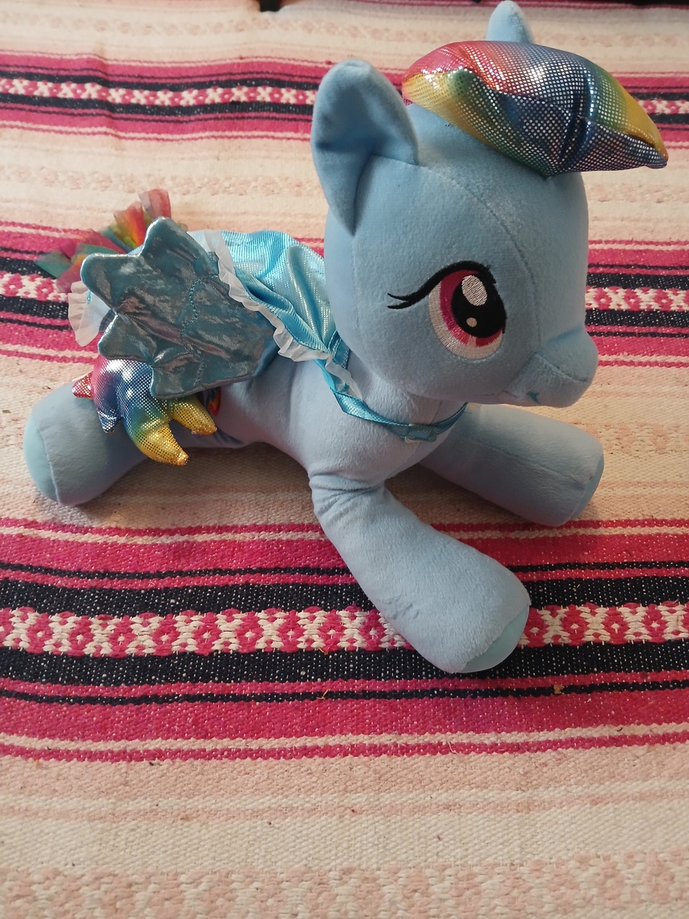 Hasbro 2017 My Little Pony 18 Inch Plush Colorful With Silk Cape